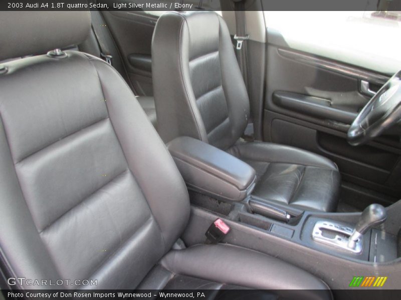 Light Silver Metallic / Ebony 2003 Audi A4 1.8T quattro Sedan