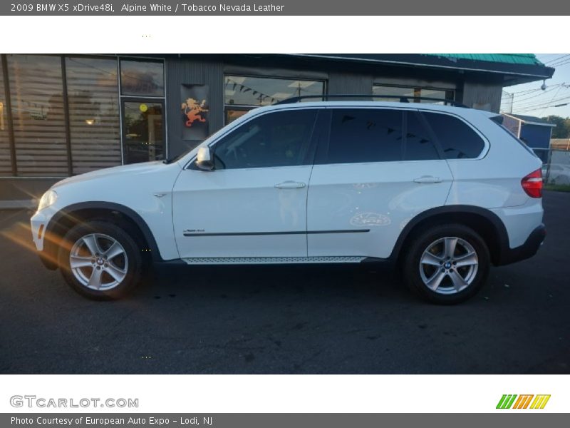 Alpine White / Tobacco Nevada Leather 2009 BMW X5 xDrive48i
