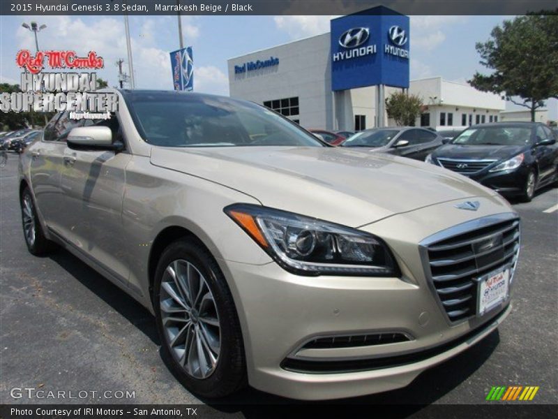 Marrakesh Beige / Black 2015 Hyundai Genesis 3.8 Sedan