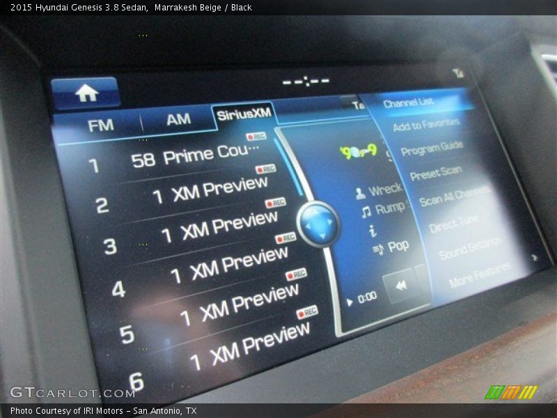 Marrakesh Beige / Black 2015 Hyundai Genesis 3.8 Sedan