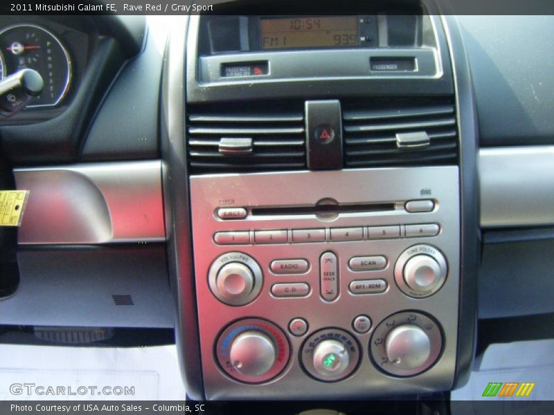Rave Red / Gray Sport 2011 Mitsubishi Galant FE
