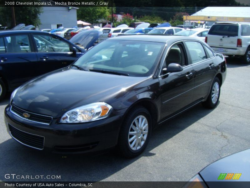 Mocha Bronze Metallic / Gray 2008 Chevrolet Impala LS