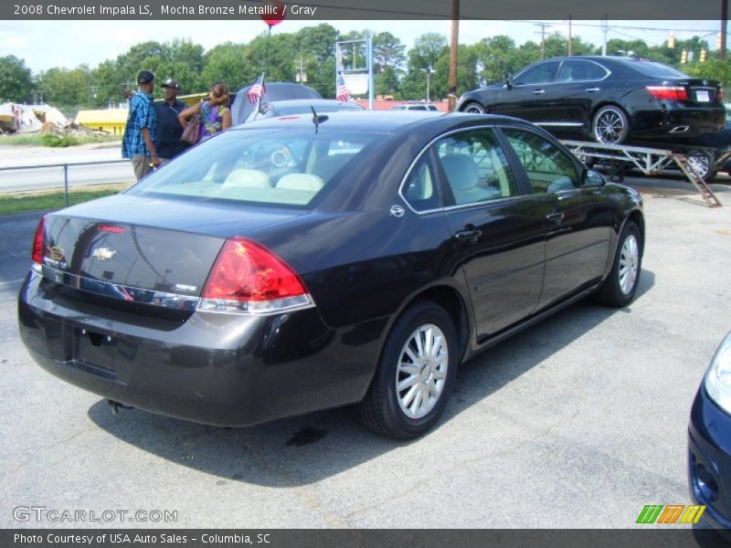 Mocha Bronze Metallic / Gray 2008 Chevrolet Impala LS