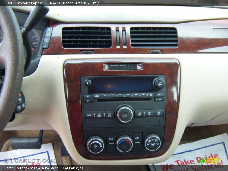 Mocha Bronze Metallic / Gray 2008 Chevrolet Impala LS