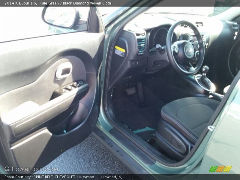 Kale Green / Black Diamond Woven Cloth 2014 Kia Soul 1.6