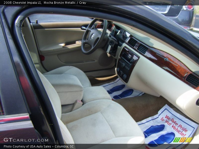 Mocha Bronze Metallic / Gray 2008 Chevrolet Impala LS