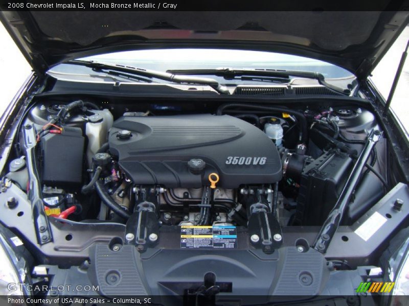 Mocha Bronze Metallic / Gray 2008 Chevrolet Impala LS