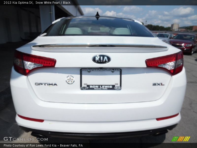 Snow White Pearl / Black 2013 Kia Optima SX