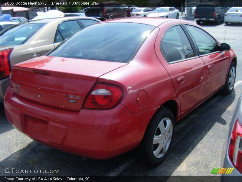 Flame Red / Dark Slate Gray 2005 Dodge Neon SXT
