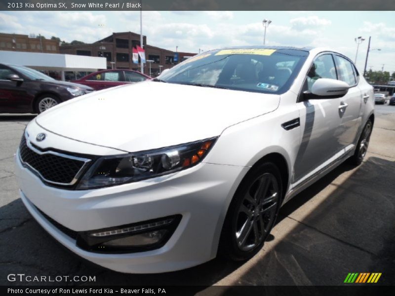 Snow White Pearl / Black 2013 Kia Optima SX