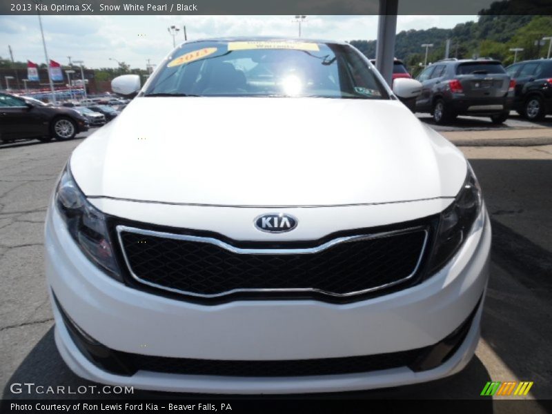 Snow White Pearl / Black 2013 Kia Optima SX