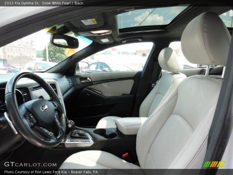Snow White Pearl / Black 2013 Kia Optima SX