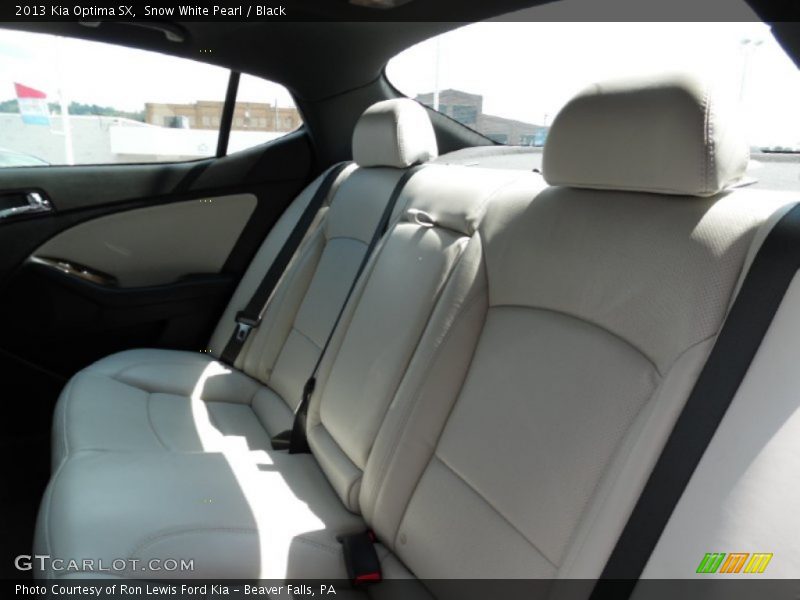Snow White Pearl / Black 2013 Kia Optima SX