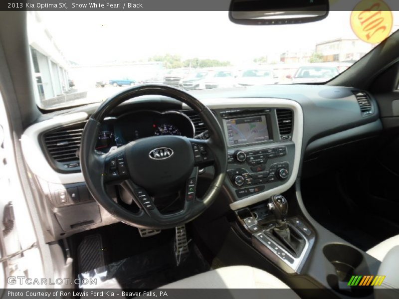 Snow White Pearl / Black 2013 Kia Optima SX