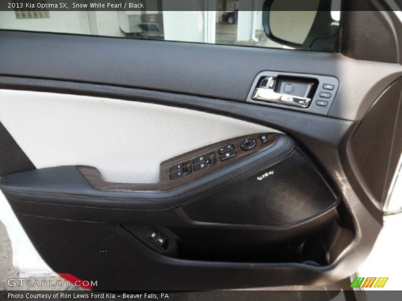 Snow White Pearl / Black 2013 Kia Optima SX