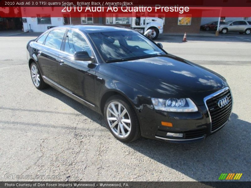 Brilliant Black / Amaretto/Black 2010 Audi A6 3.0 TFSI quattro Sedan