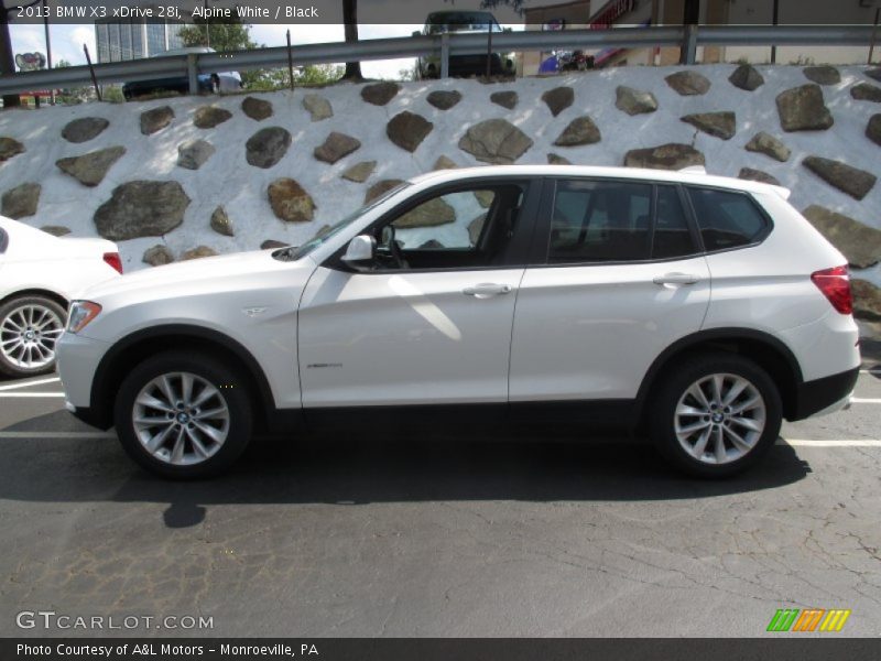 Alpine White / Black 2013 BMW X3 xDrive 28i