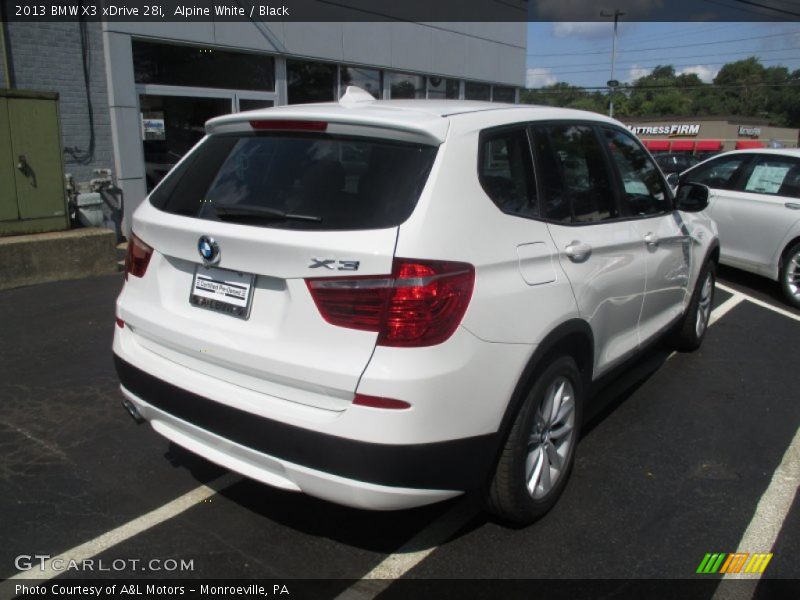 Alpine White / Black 2013 BMW X3 xDrive 28i