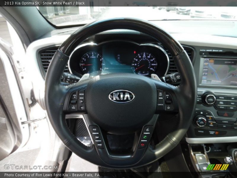 Snow White Pearl / Black 2013 Kia Optima SX