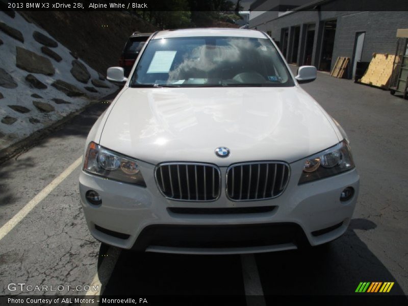 Alpine White / Black 2013 BMW X3 xDrive 28i
