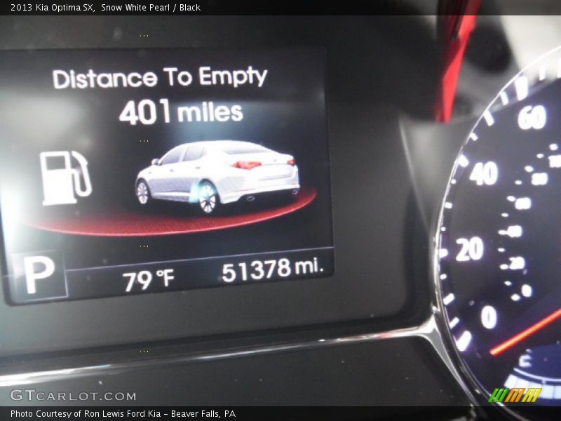 Snow White Pearl / Black 2013 Kia Optima SX