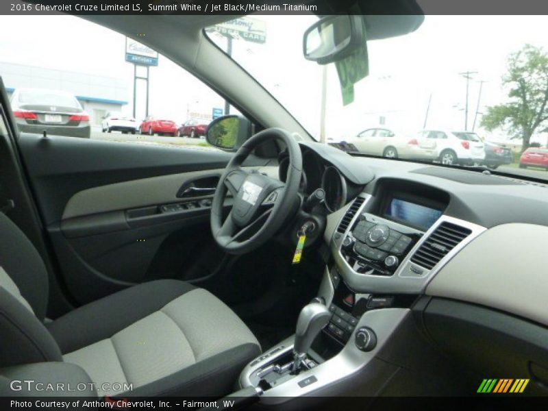 Summit White / Jet Black/Medium Titanium 2016 Chevrolet Cruze Limited LS