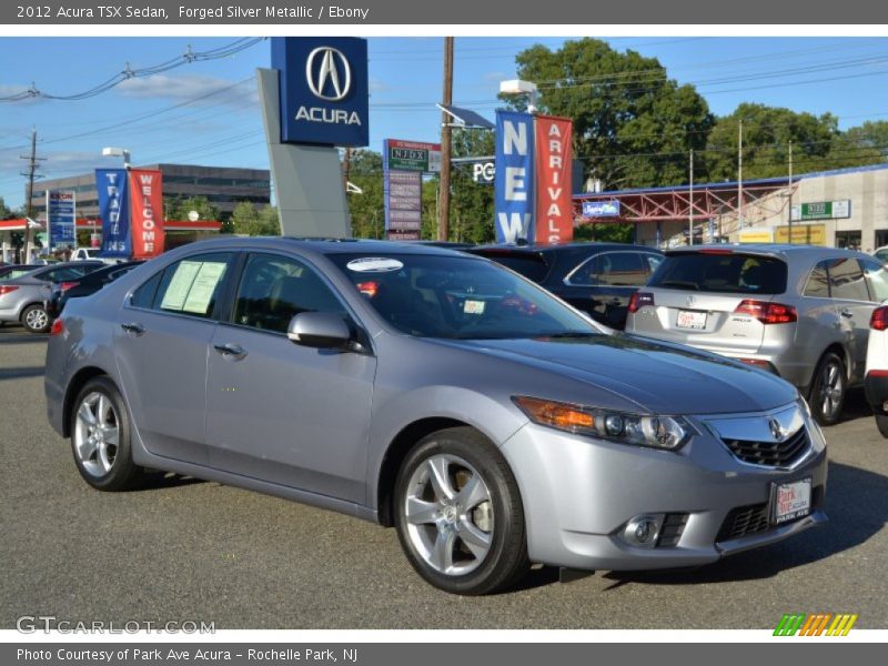 Forged Silver Metallic / Ebony 2012 Acura TSX Sedan