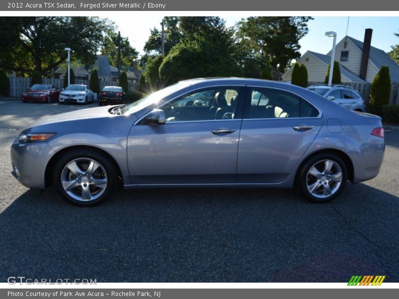 Forged Silver Metallic / Ebony 2012 Acura TSX Sedan