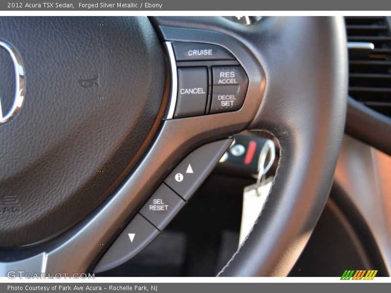 Forged Silver Metallic / Ebony 2012 Acura TSX Sedan