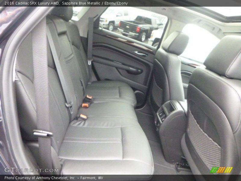 Rear Seat of 2016 SRX Luxury AWD