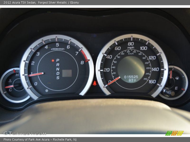 Forged Silver Metallic / Ebony 2012 Acura TSX Sedan