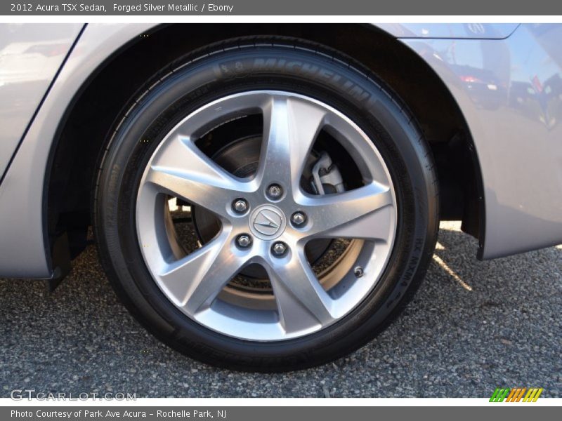 Forged Silver Metallic / Ebony 2012 Acura TSX Sedan