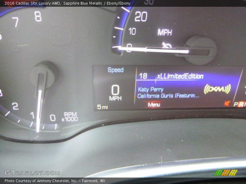  2016 SRX Luxury AWD Luxury AWD Gauges