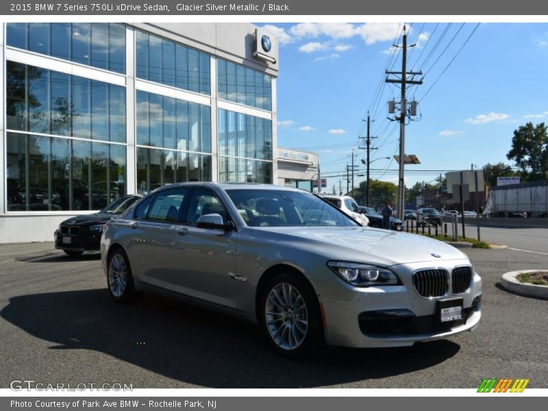 Glacier Silver Metallic / Black 2015 BMW 7 Series 750Li xDrive Sedan