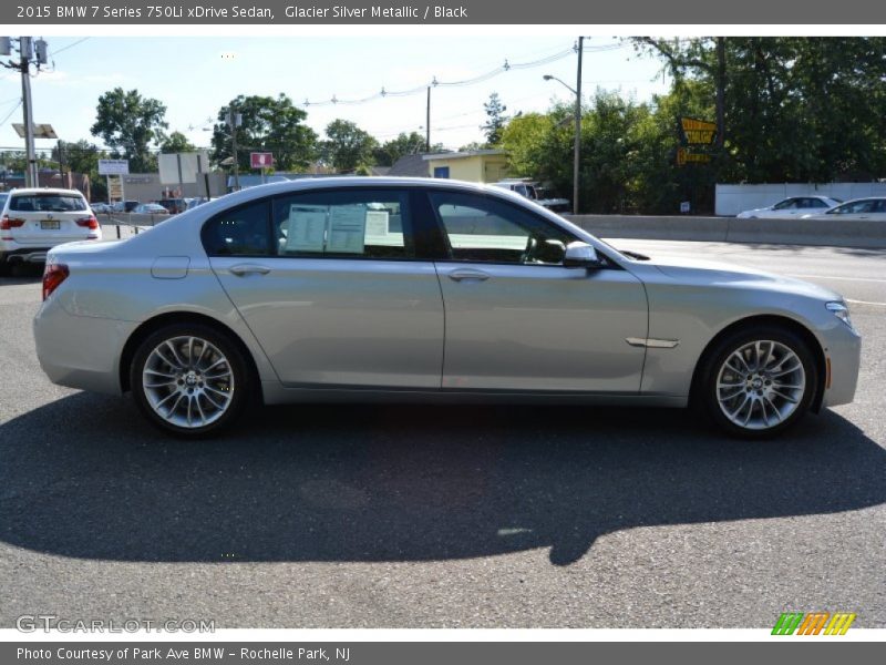 Glacier Silver Metallic / Black 2015 BMW 7 Series 750Li xDrive Sedan