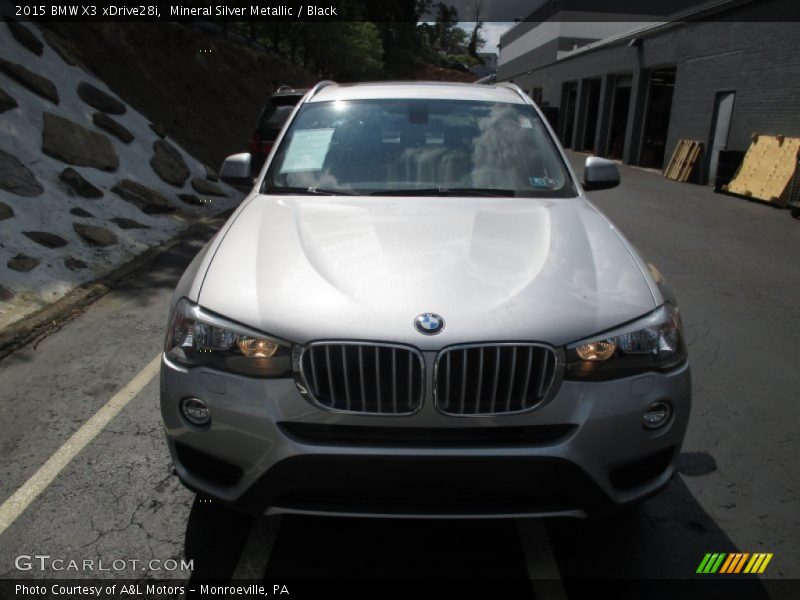 Mineral Silver Metallic / Black 2015 BMW X3 xDrive28i