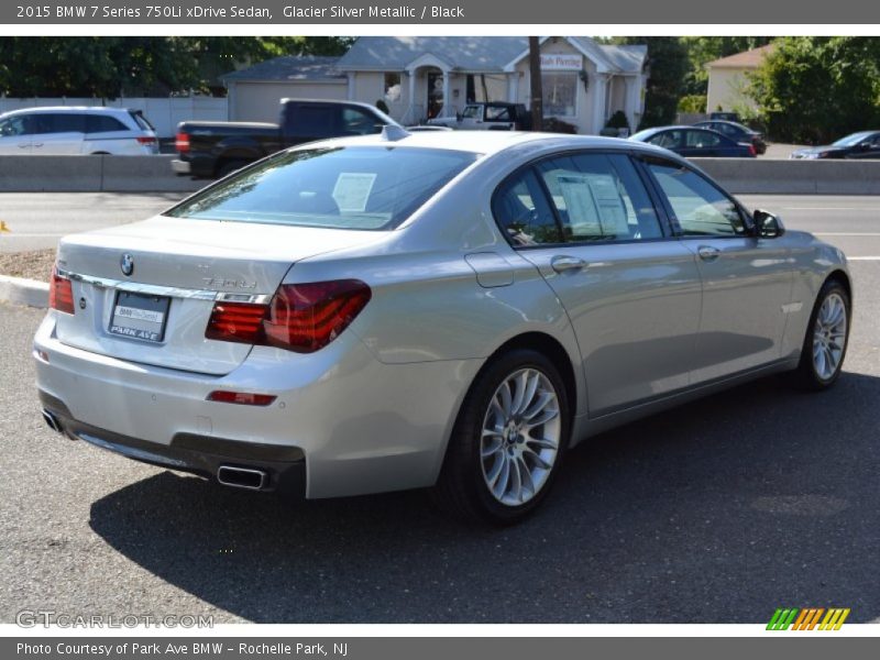 Glacier Silver Metallic / Black 2015 BMW 7 Series 750Li xDrive Sedan