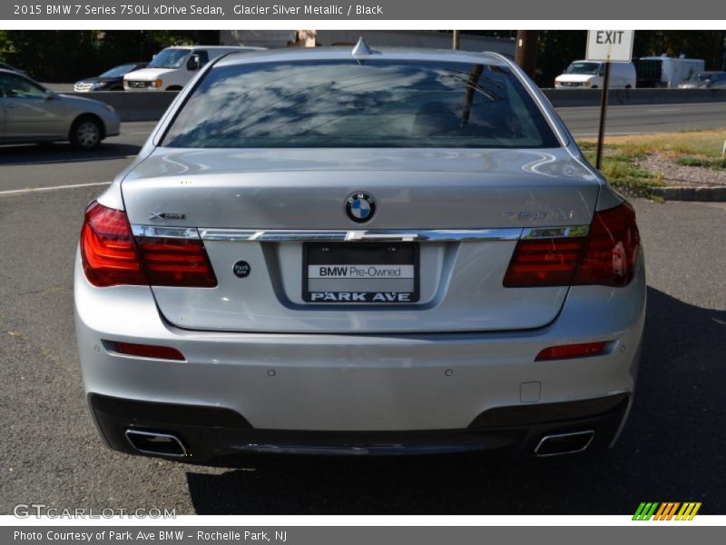 Glacier Silver Metallic / Black 2015 BMW 7 Series 750Li xDrive Sedan