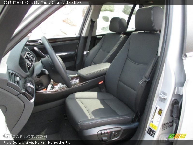 Mineral Silver Metallic / Black 2015 BMW X3 xDrive28i