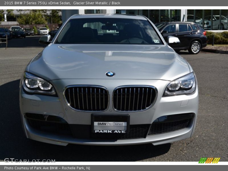 Glacier Silver Metallic / Black 2015 BMW 7 Series 750Li xDrive Sedan