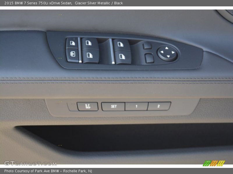Glacier Silver Metallic / Black 2015 BMW 7 Series 750Li xDrive Sedan