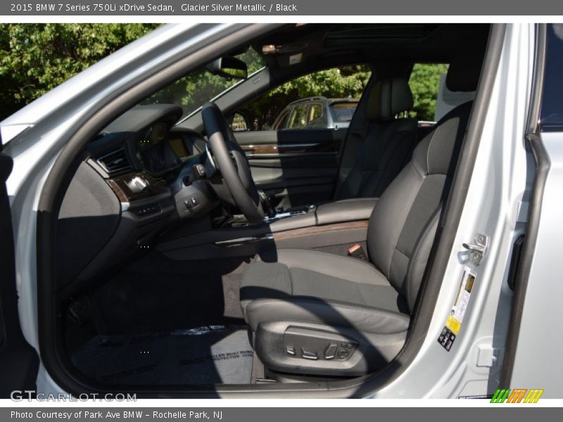 Glacier Silver Metallic / Black 2015 BMW 7 Series 750Li xDrive Sedan