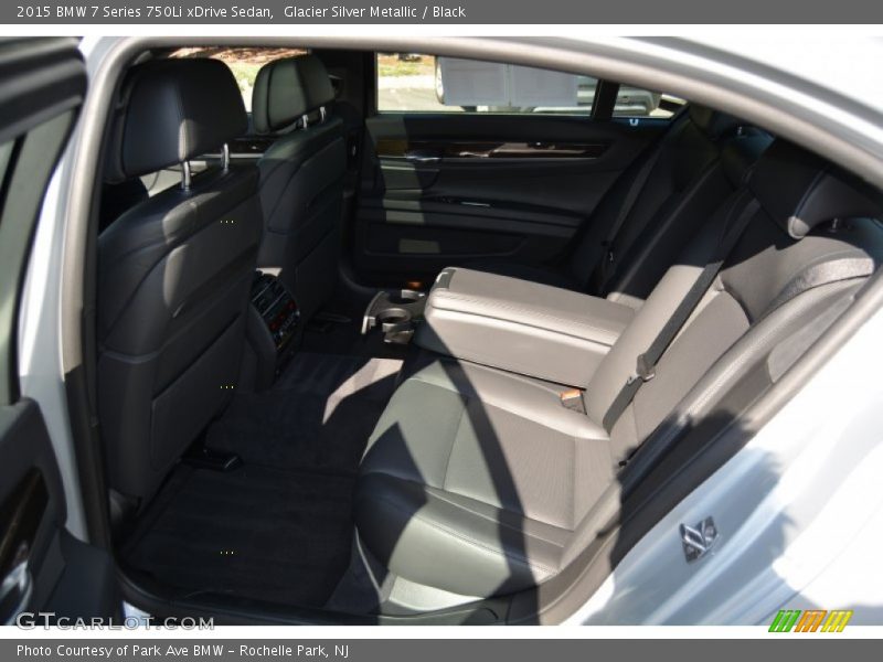 Glacier Silver Metallic / Black 2015 BMW 7 Series 750Li xDrive Sedan