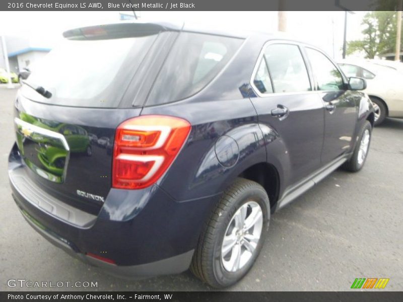 Blue Velvet Metallic / Jet Black 2016 Chevrolet Equinox LS AWD