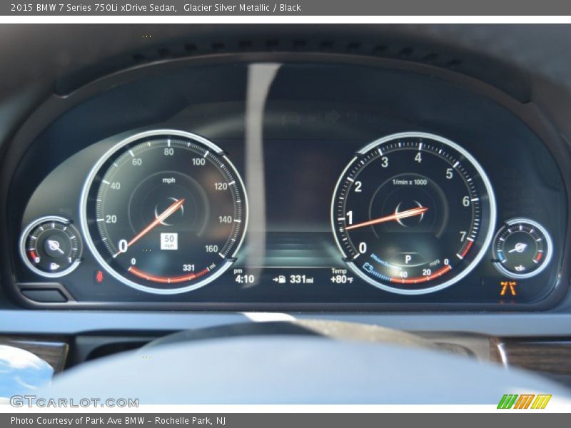 Glacier Silver Metallic / Black 2015 BMW 7 Series 750Li xDrive Sedan