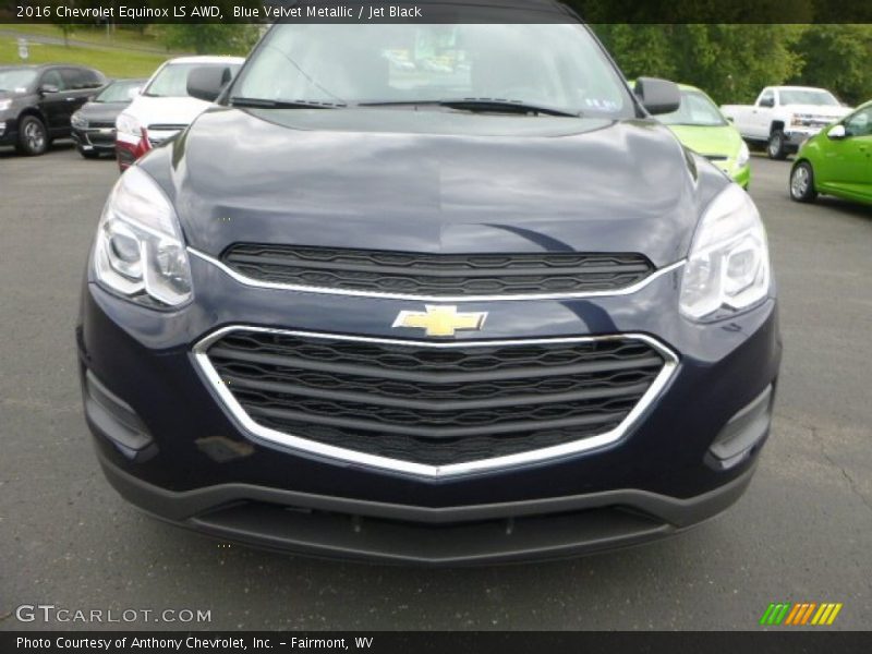 Blue Velvet Metallic / Jet Black 2016 Chevrolet Equinox LS AWD