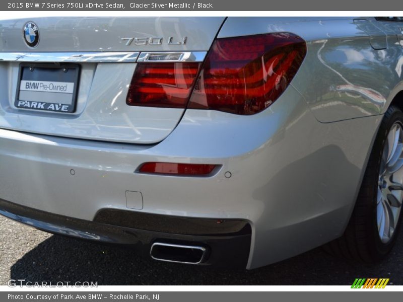 Glacier Silver Metallic / Black 2015 BMW 7 Series 750Li xDrive Sedan