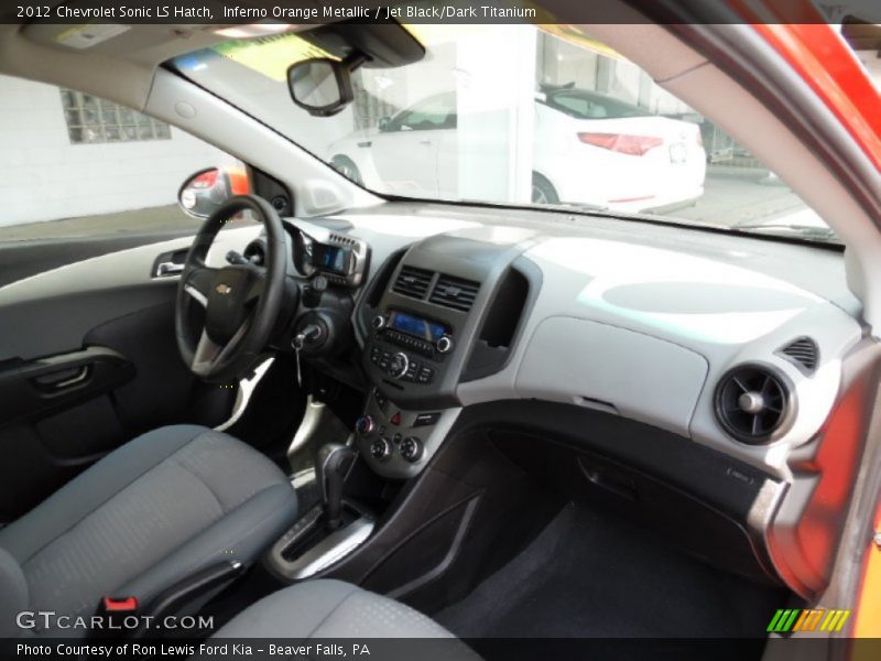 Inferno Orange Metallic / Jet Black/Dark Titanium 2012 Chevrolet Sonic LS Hatch