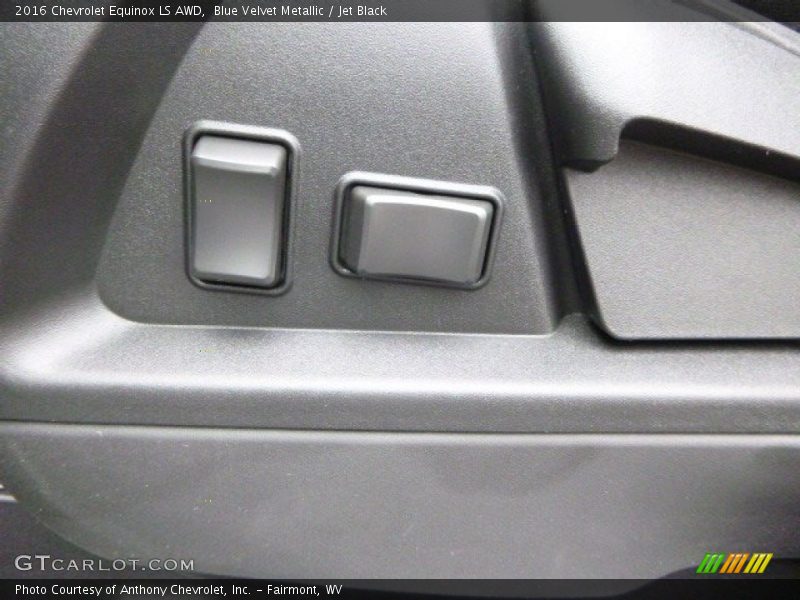 Blue Velvet Metallic / Jet Black 2016 Chevrolet Equinox LS AWD
