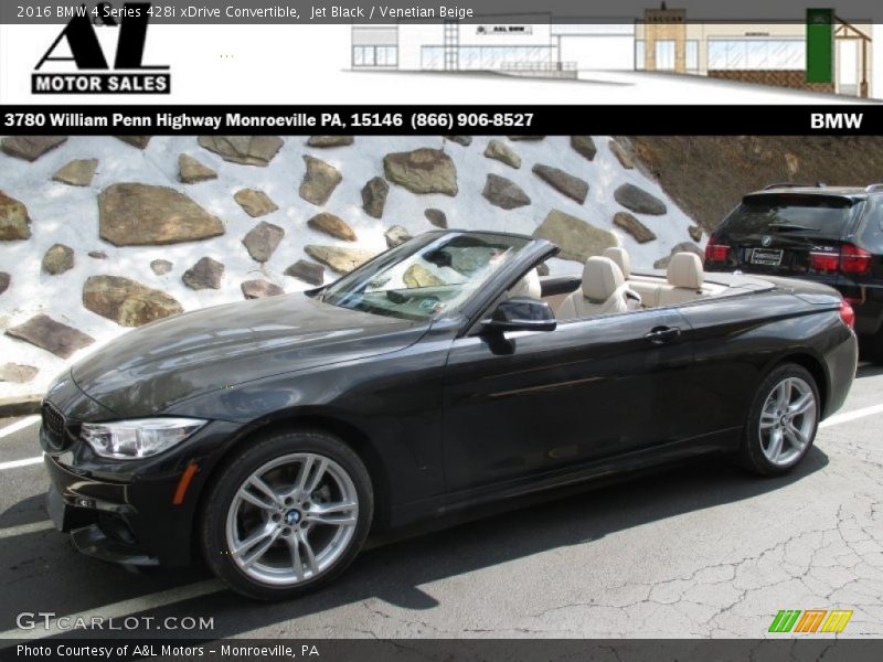 Jet Black / Venetian Beige 2016 BMW 4 Series 428i xDrive Convertible